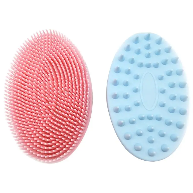 

2pcs Dual-sided Bath Brushes Bath Hair Washing Brushes Body Cleaning Brushes