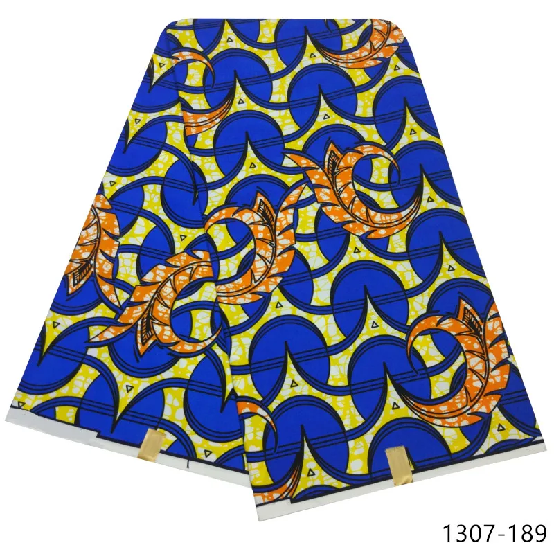 Latest Ankara Wax Fabric Guaranteed Real Wax 6yard/lot High Quality African Fabric Print For Sewing Dress 1307