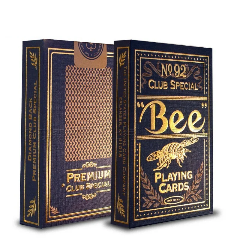 Bee Gold Edition котик игральные карты синие/красные Магия покер USPCC Новые герметичные