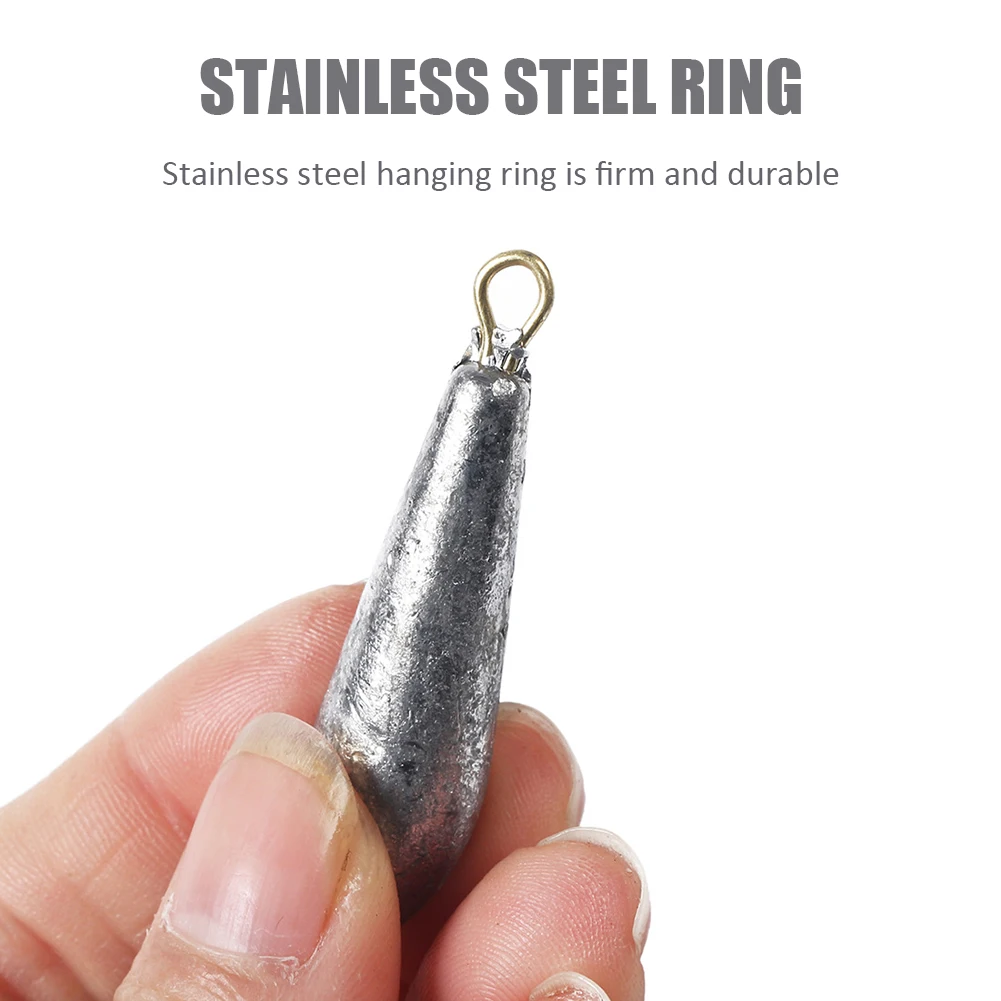 

5pcs/set Lure Bait Sinker Weight10g/15g/30g/50g Dropshot Rig Fishing Sinkers Fishing Tackles Tool Equipment for Fisherman
