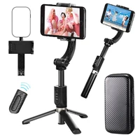 universal handheld gimbal stabilizer tripod 360 auto rotation selfie stick for phone iphone 12 xiaomi samsung video vlog live