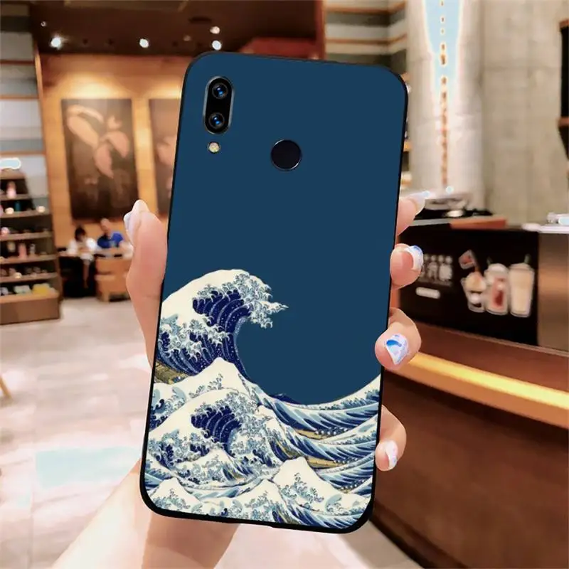 

Wave art Waves universal vintage fundas Phone Case For Xiaomi Redmi note 7 8 9 t k30 max3 9 s 10 pro lite