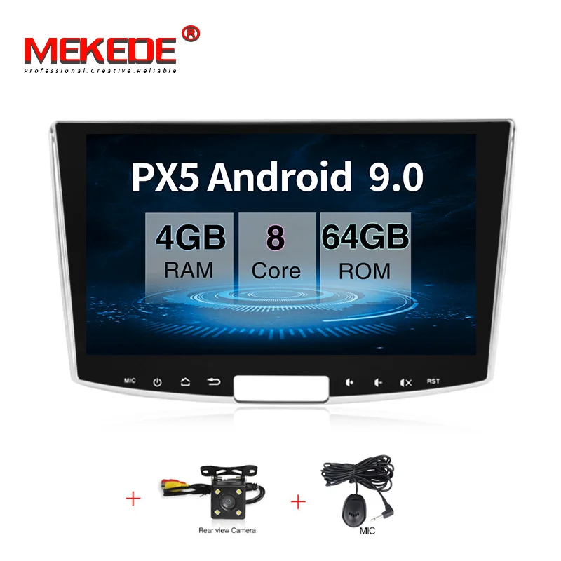 MEKEDE 10," PX30 Android 9,0 автомобильный dvd мультимедийный стерео для Volkswagen VW Passat B6 B7 CC Magotan 2011- gps navi авторадио - Цвет: 64G dvd camera
