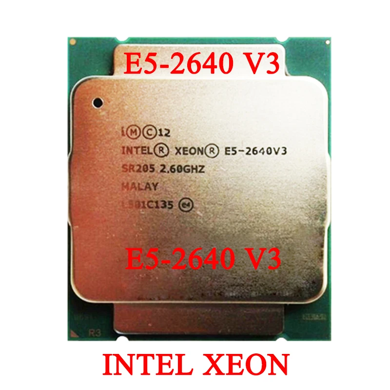 

Intel Xeon E5 2640 V3 Processor 8 Core 16 Thread SR205 2.6Ghz 90W Socket LGA 2011-3 CPU E5 2640V3 CPU