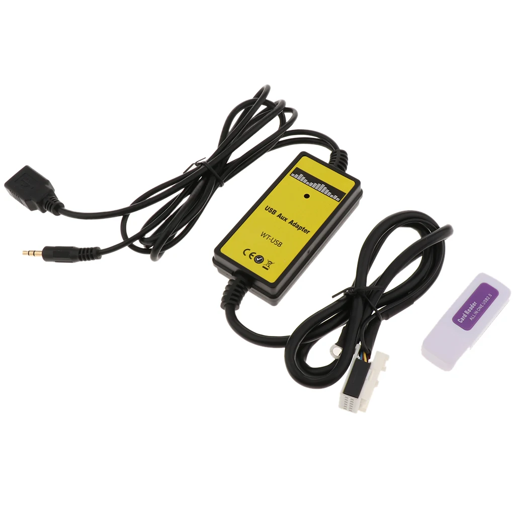 Автомобильный USB Aux в адаптер mp3-плеер радио интерфейс для VW Jetta/MK5/Golf/Passat(5.1ft длина