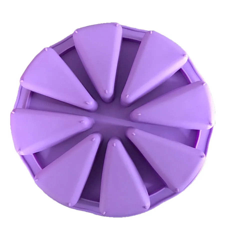 Purple Формы для выпечки формы для торта силиконовая форма для выпечки пуддинг торты формы для выпечки Маффин инструменты для выпечки помадка формы для торта - Цвет: Purple