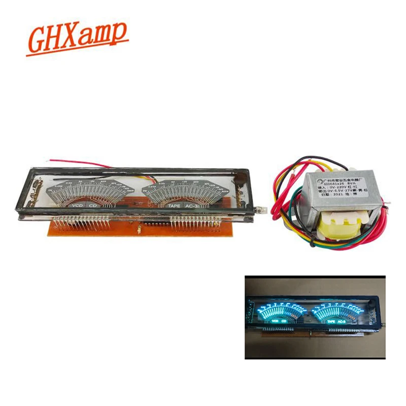 Amplificador de Áudio Indicador de Nível de Música Duplo-canal Estéreo Fluorescente Display Medidor vu Faça Você Mesmo Vfd