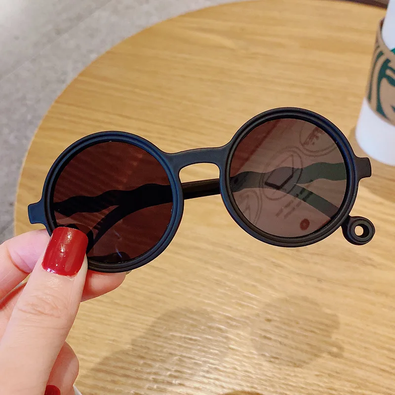 

New Children Colors Leopard Shape Fashion Round Sunglasses Boys Girls Vintage Sunglasses UV Protection Classic Kids Eyewear