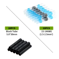 30100pcs solder seal wire connectors heat shrink tube fast butt connectors waterproof insulated electrical wire terminals