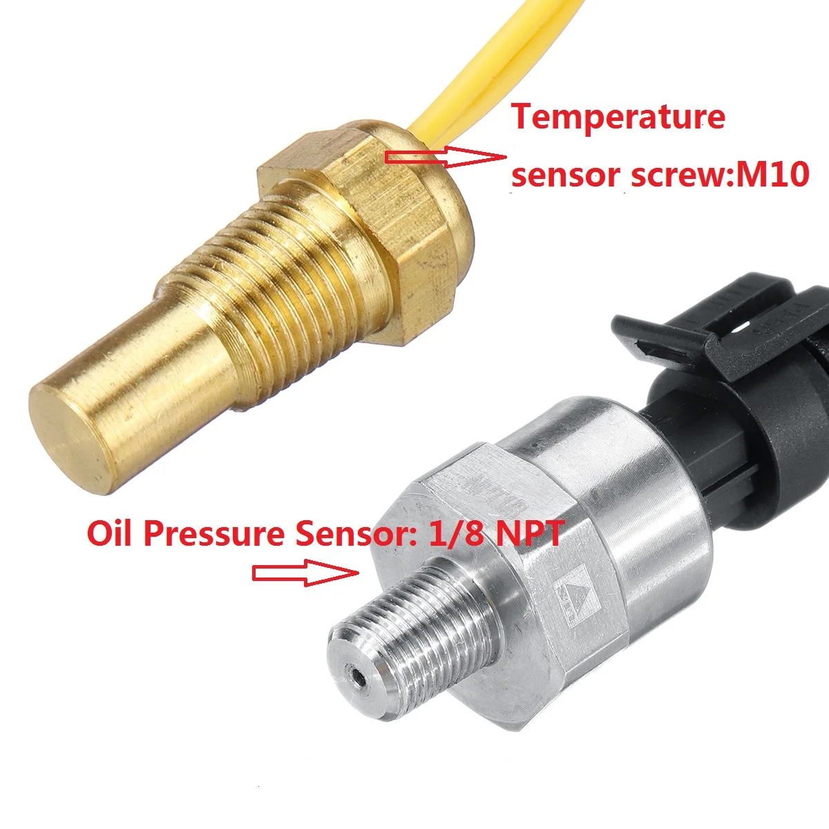 Автомобильный цифровой измеритель давления масла 12-24 В 3 в 1 с ЖК дисплеем