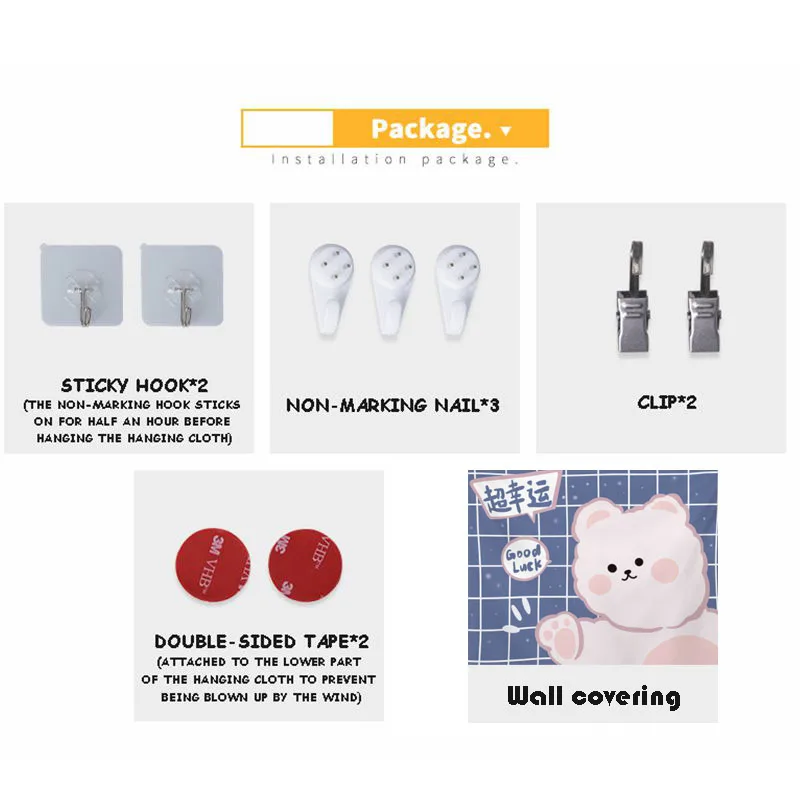 3d Аниме фон настенная ткань день рождения Искусственный гобелен покрывающая