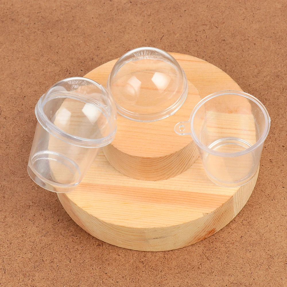 10 шт. прозрачные пластиковые миниатюрные чашки для фраппучино с крышкой кухонные