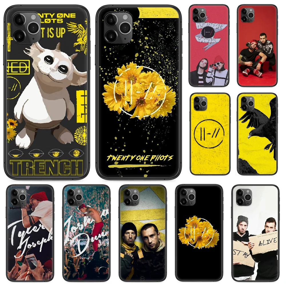 Чехол для телефона Twenty One Pilots iphone 4 4s 5 5S SE 5C 6 6S 7 8 plus X XS XR 11 PRO MAX 2020 черный бампер art prime
