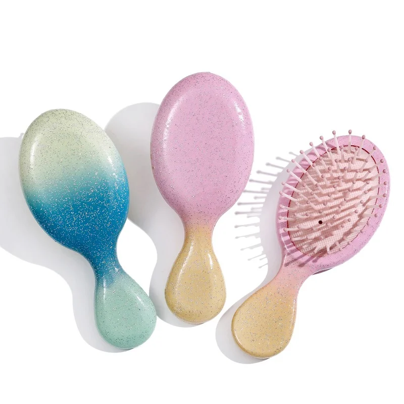 

Sequins Glitter Air Cushion Hair Comb Women Massage Acupoint Stimulation Detangle Hair Brush Salon Anti Static Hair Styling Comb