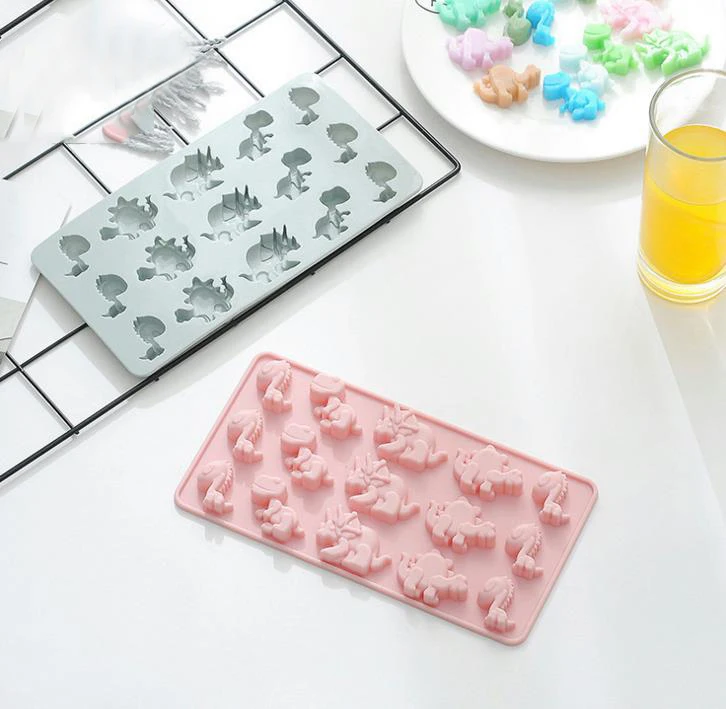 1 Pcs Dinosaur Chocolate Molds Cake Decorating Tools 3D Candy Gummy Silicone Mold Dessert DIY Baking Cookie Craft | Дом и сад