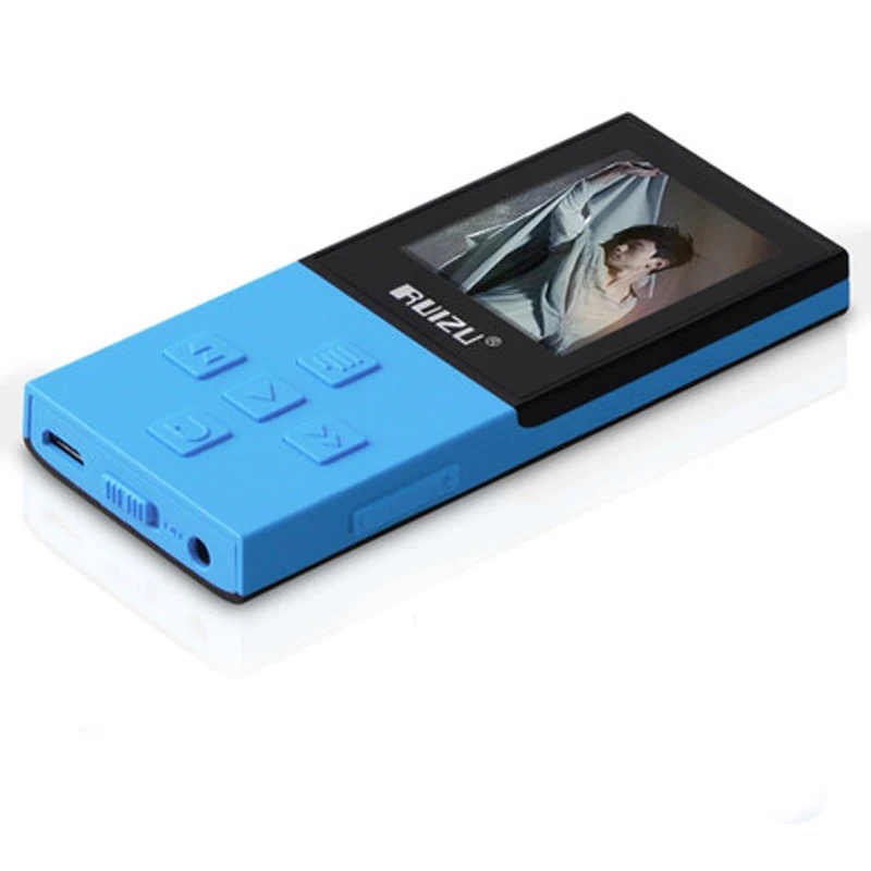Blue RUIZU X18 Bluetooth спортивные MP3 плеер с 8 г дой-Пак playing130Hours высокого качества без потерь Регистраторы FM для говорить - Цвет: Blue