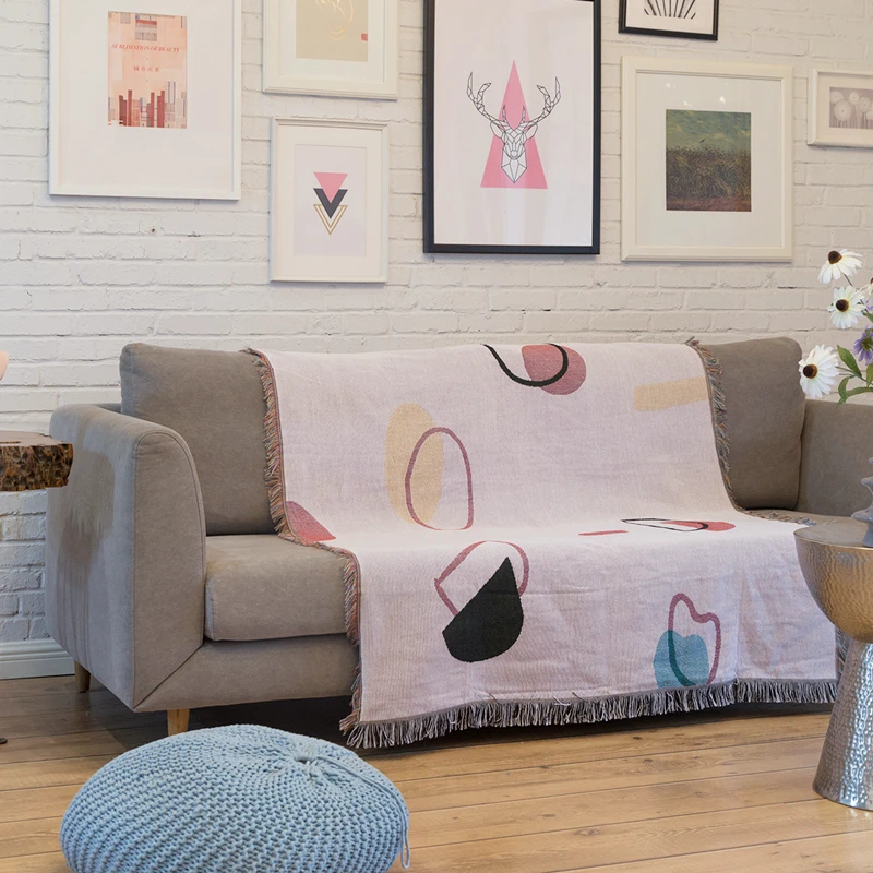 

Минималистичный абстрактный мультяшный чехол для дивана с изображением животных тканевое ремесло для домашнего декора милое одеяло для вы...