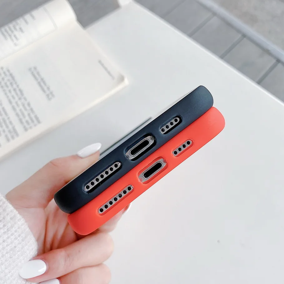 Защитный чехол для камеры iPhone 12 11 Pro max матовая прозрачная задняя крышка SE 2020 X XR XS