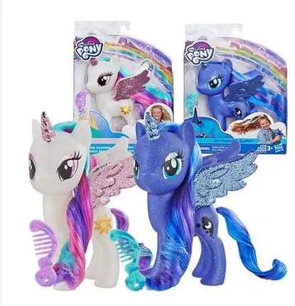 My Little Pony Вселенная Луна принцесса украшение кукла модель игрушки для детей подарок на день рождения для девочек Bonecas мультфильм