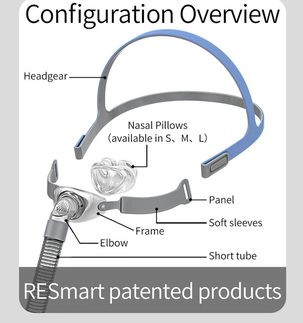 Маска для носа BMC P2 легкая маска сна медицинских машин CPAP купите подушки одного