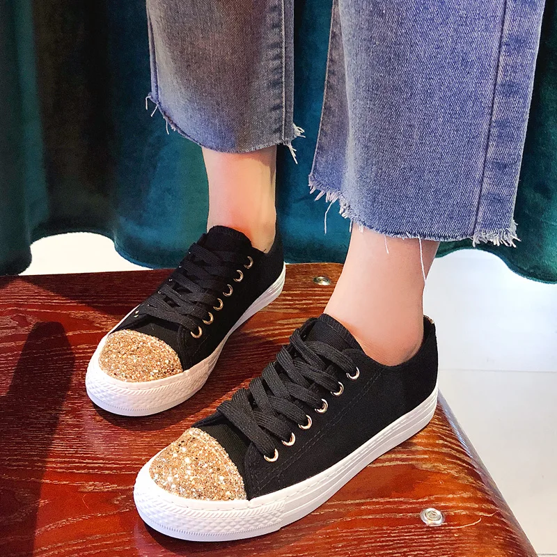 

Women Canvas shoes 2020 New female students casual shoes Korean version of the wild Harajuku style small white shoes