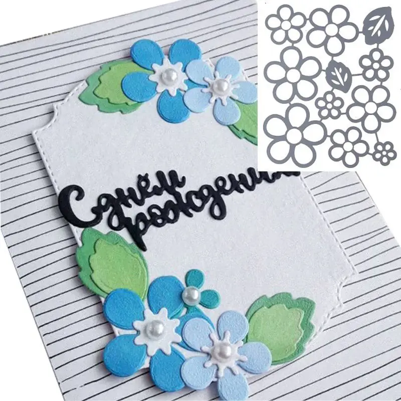 

Five Leaf Flower Metal Cutting Dies Stencil Scrapbooking DIY Album Stamp Paper