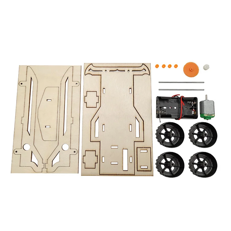 Креативная деревянная электрическая гоночная модель сделай сам детская игрушка