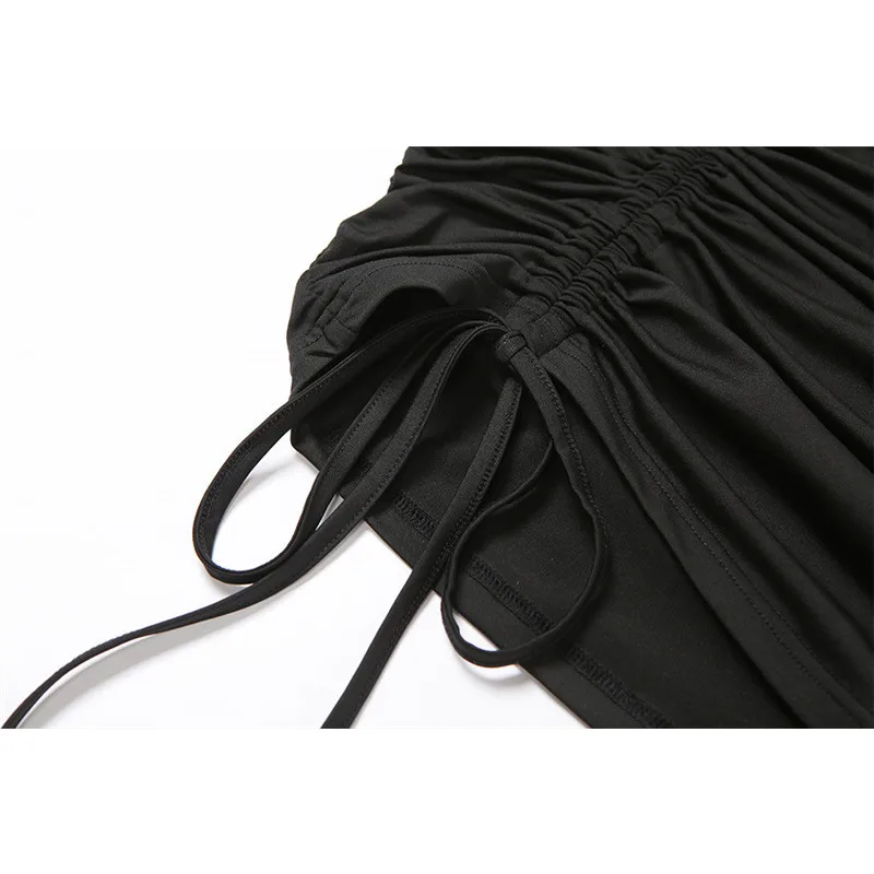 

Mozision Hollow Out Drawstring Two Piece Set For Women Pink Black Summer Sexy Mini Skirts Sets Ladies Skinny Party Club Set