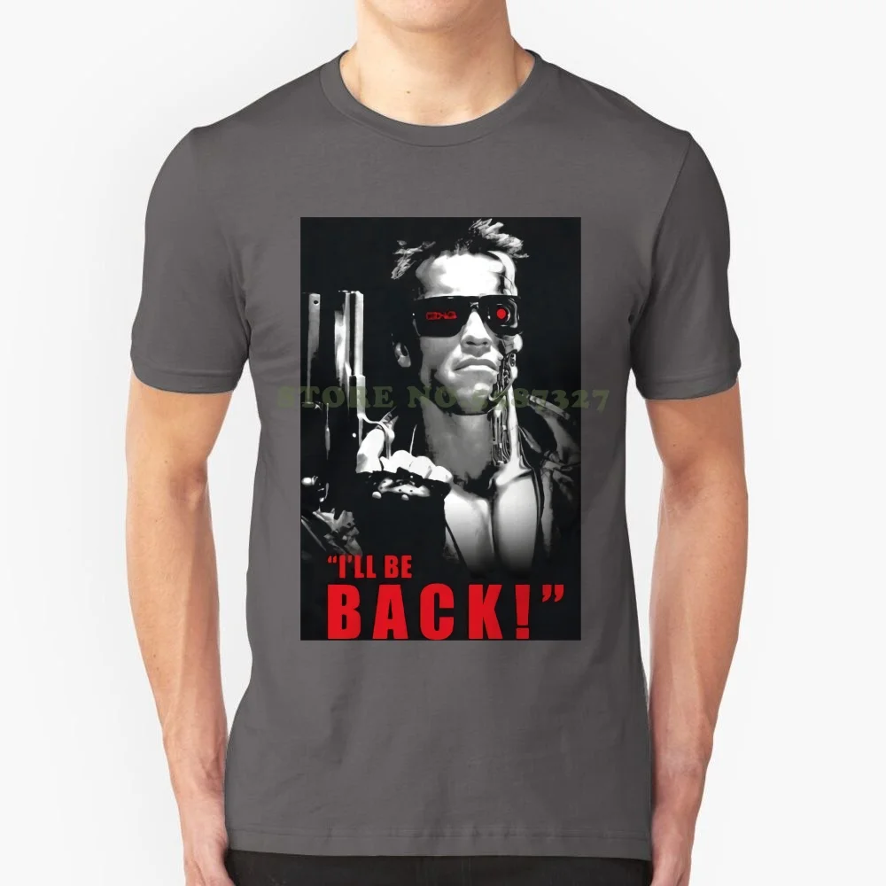 

Terminator я вернусь Арнольд 80-х Классическая научная фантастика экшн-фильма черная футболка горячая Распродажа Новая летняя мужская горячая Распродажа модная