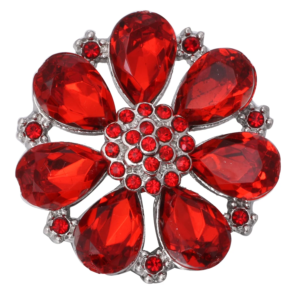 6 шт./лот тематическая красная серия металлическая 18 мм застежка-талисман для