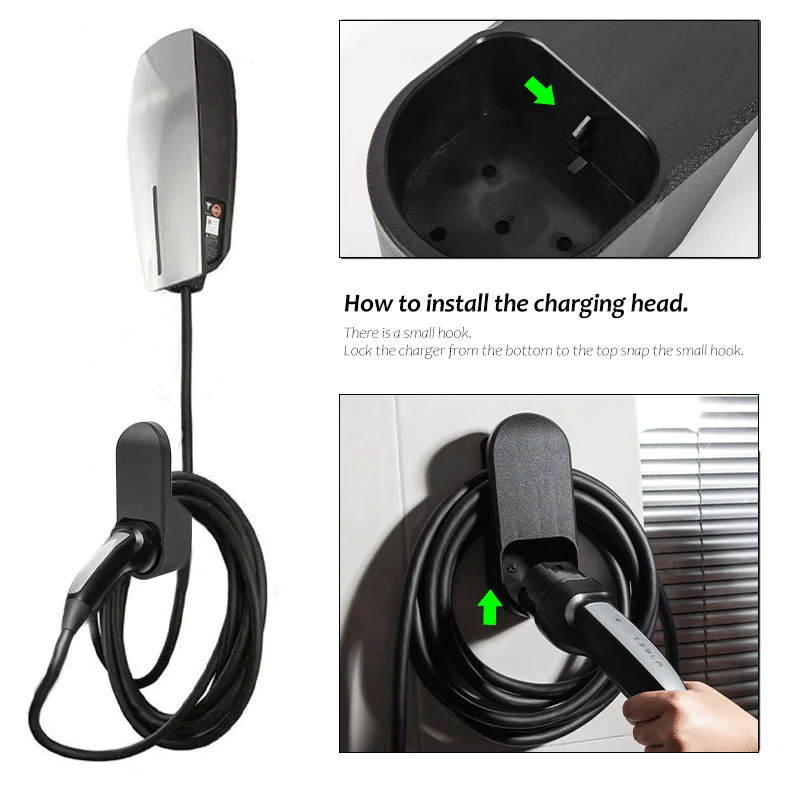 New 2021 For Tesla Model 3 Y X S Car Charger Cable Storage Bracket Wall Mount Charging Types 2 Organizer Holder Accessories | Автомобили и