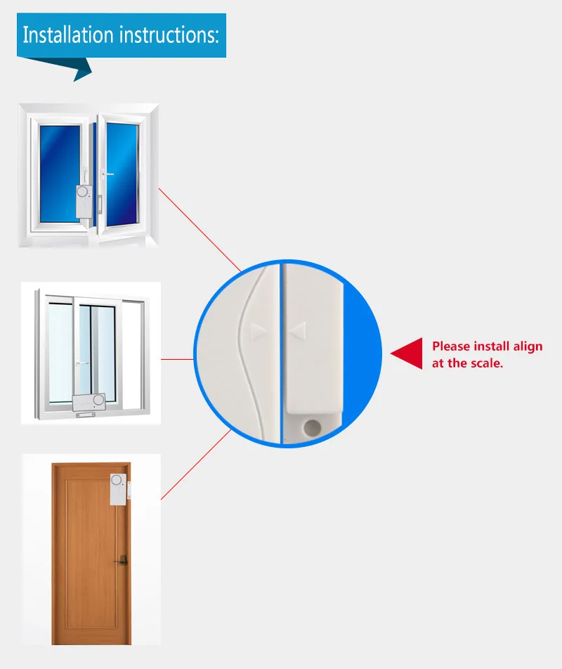 

DarhoHome Security Wireless 1 Remote Control 3Host Vibration Motorcycle Bike Door Window Detector Burglar Alarm