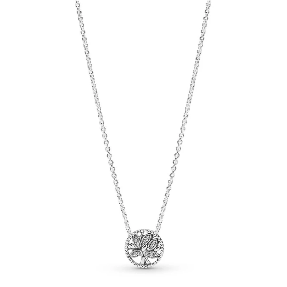 

PDX XL 03 100% 925 Sterling Silver Silver Chain Necklace (adjustable) Basic Charm Necklace with Logo Necklace for Woman