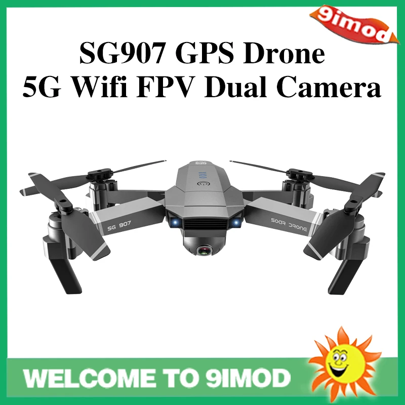 

SG907 GPS, беспилотные летательные аппараты с 5G Wi-Fi FPV 1080P 4K HD двойной Камера 120 ° Широкий формат 50xzoom жест Управление RC Квадрокоптер Follow Me (следуй з...