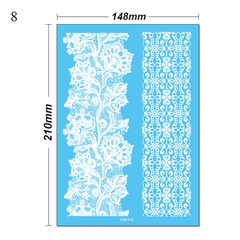 Тату-наклейка Временная водонепроницаемая для женщин соблазнительная Мандала