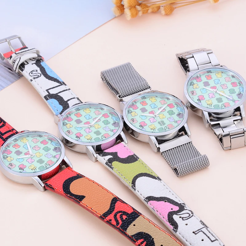 Reloj mujer новинка DQG Брендовые женские часы модные цветные кожа кварцевые женская