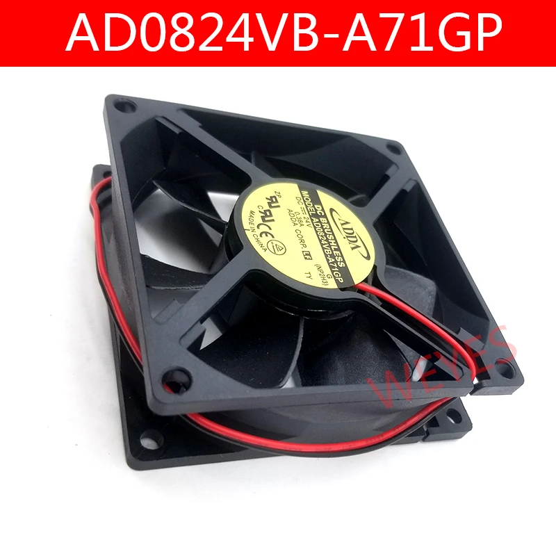 Оригинальный Для ADDA AD0824VB-A71GP DC24V 0.38A 80*80*25 мм 8 см высокоскоростной Вентилятор охлаждения