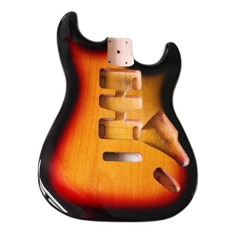 pappel holz st elektrische gitarre körper sunburst farbe gitarre körper zubehör gitarre barrel körper hochglanz free global shippi