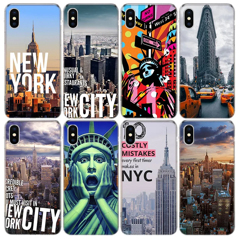 Чехол NYC для телефона с изображением Нью-Йорка Apple Iphone 13 Pro Max 11 12 Mini SE 2020 X XS XR 8 7 Plus 6 6S
