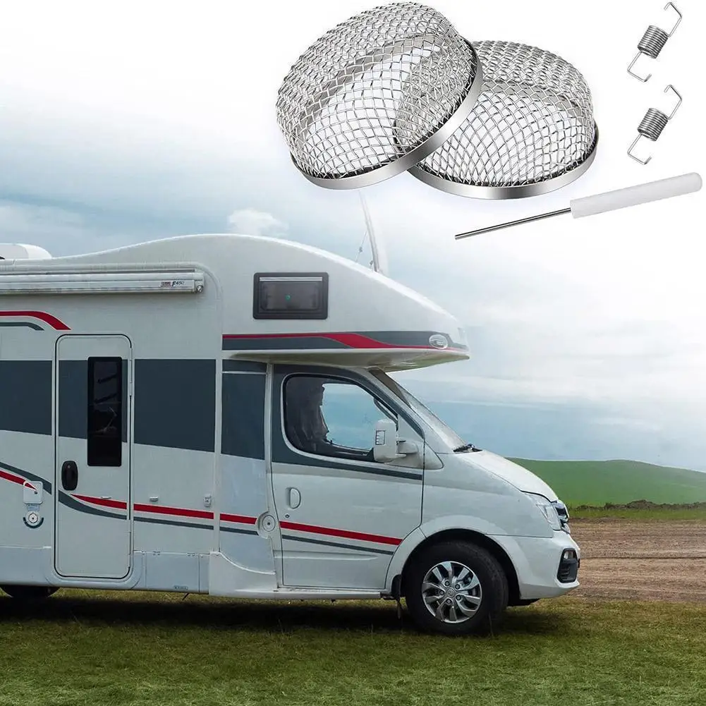 

RV Fly Insect Net Cover Stainless Steel Ventilation Net, With Tools To Install Accessories, Suitable For Outdoor RV Oven