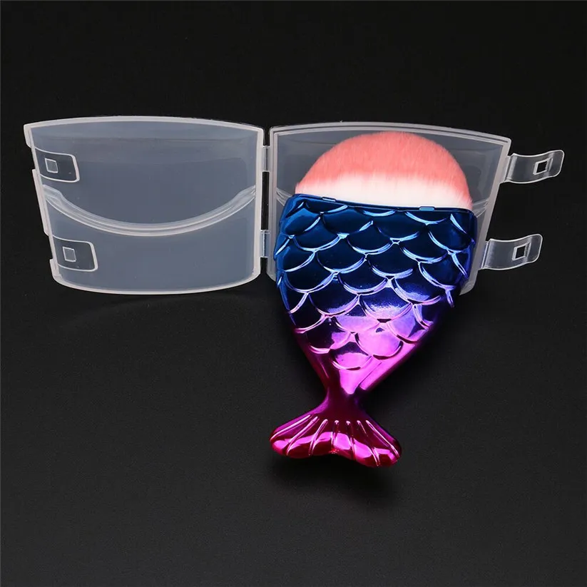 OutTop 2018 Новые кисти для макияжа Кисть в виде рыбьей чешуи с защитной коробкой Baopin 05