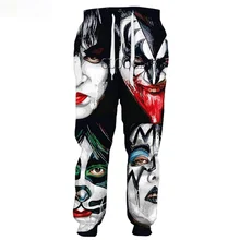 HX Rock Metal Kiss Band 3D Print Fashion Men Women Sweatpants Casual Harajuku Streetwear Trousers Drop Shipping
