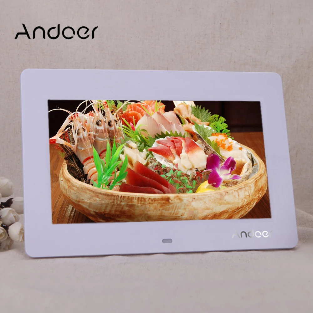 10 ''HD Ультратонкая цифровая фоторамка TFT LCD 1024*600 часы MP3 MP4 киноплеер с