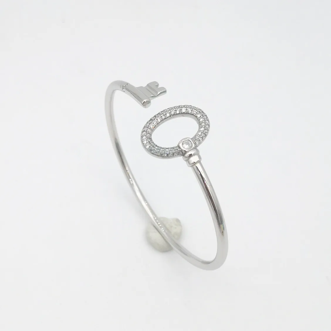 Mrs Sterling silver original classic rose gold inlay zircon golden key opening bracelet lovers jewelry gifts personalit | Украшения и