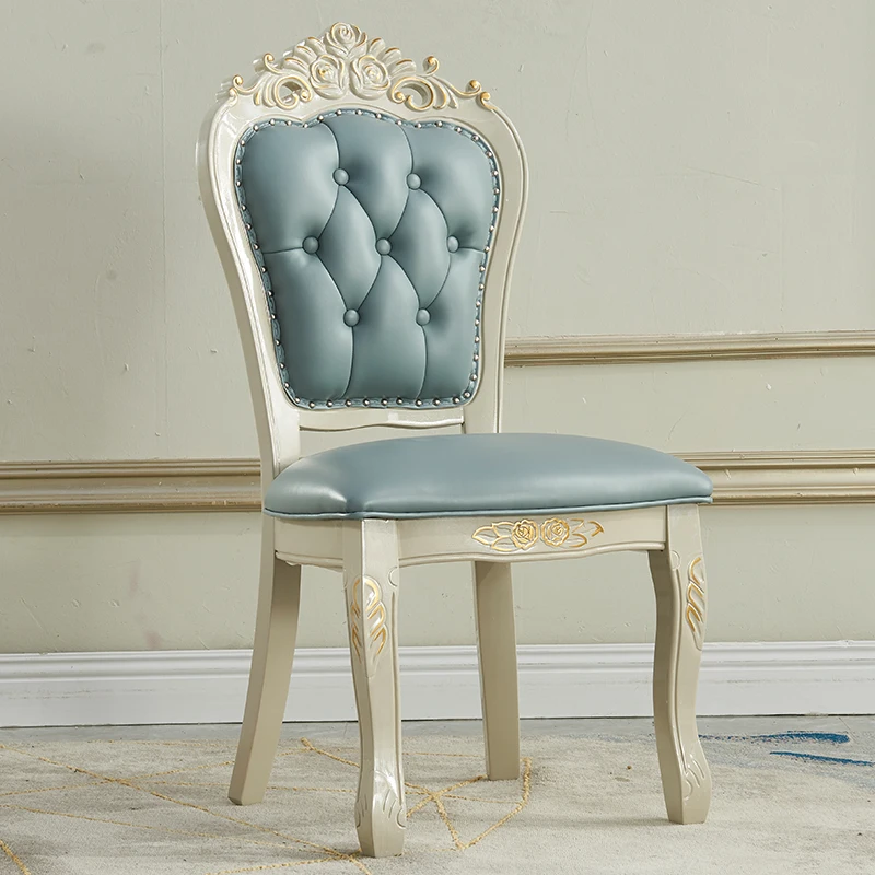 Набор обеденных столов и стульев в европейском стиле из массива дерева с