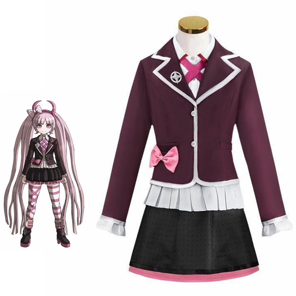 

Унисекс аниме косплей костюм другая эпизода ютсаги котоко Униформа платье юбки одежда на Рождество Хэллоуин