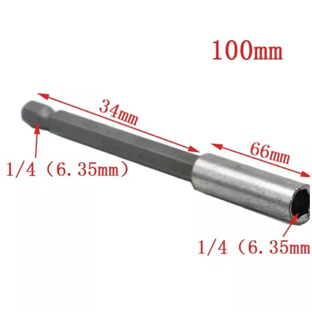 1/4inch Hand Tool Accessory Magnetic Hex Holder Rod Quick Release Extension Bit Bar Screwdriver Power 60/100/150mm | Инструменты