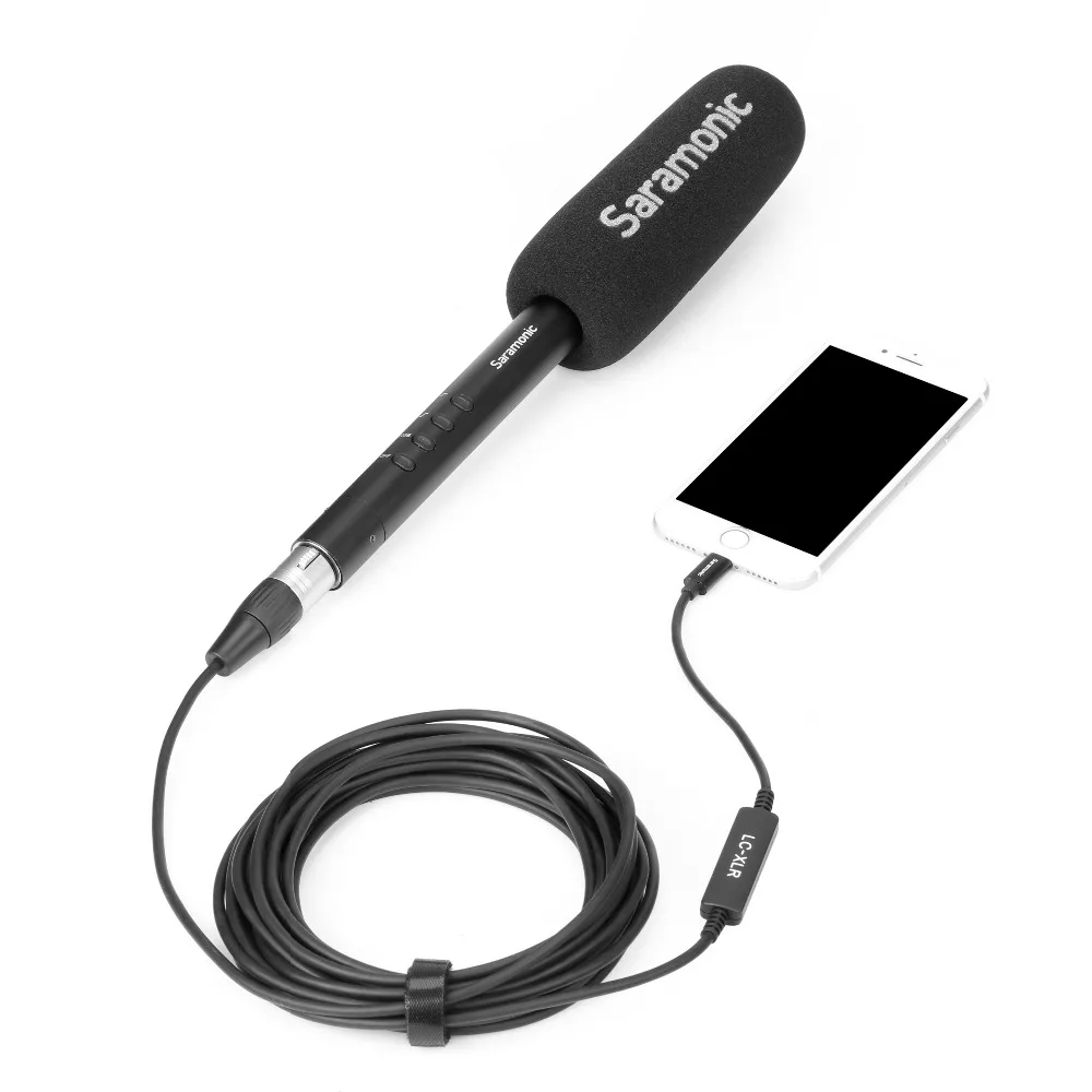 Saramonic LC-XLR 3 Pin XLR (мама) адаптер микрофона Lightning для iphone 7 7plus iPhone X 8 iP | Электроника