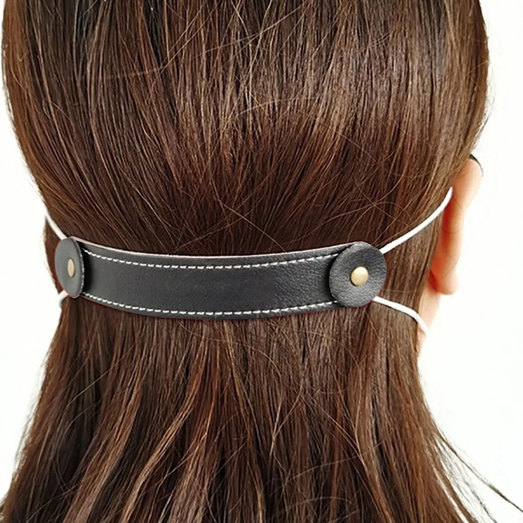 8 шт. Кожаная маска крючок не тугие уши удлинитель ремешок регулируемый