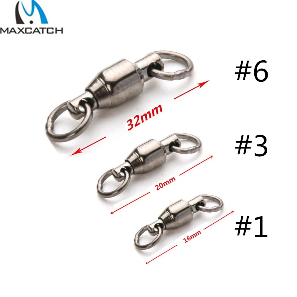Maximumcatch 20 шт./лот #1 #8 15 125 кг шарикоподшипник из нержавеющей стали поворотный с